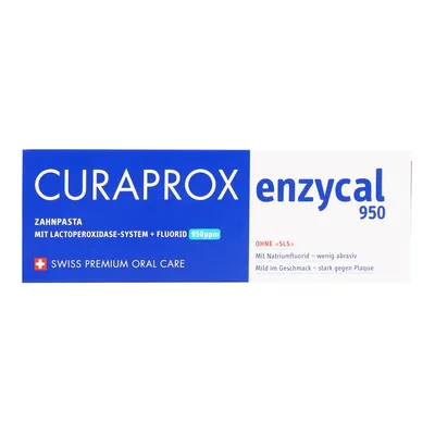 Зубна паста Curaprox Enzycal 950 ферментна, 75 мл