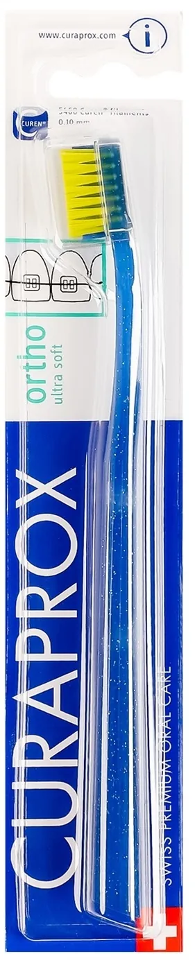 Зубна щітка Curaprox Ortho Ultra Soft ортодонтична із заглибленням d 0,10 мм, 1 шт