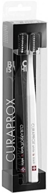 Набір зубних щіток Curaprox White is Black Duo Ultrasoft Ультра-м'які d 0.10 мм, 2 штуки