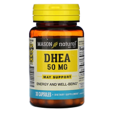 Дегидроэпиандростерон 50 мг Mason Natural DHEA, 30 капсул
