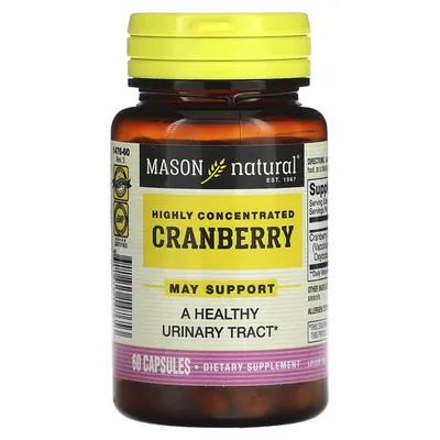 Журавлина висококонцентрована Mason Natural Cranberry, 60 капсул