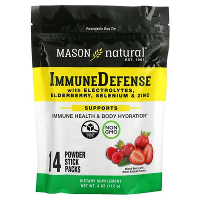 Імунний захист Mason Natural Immune Defense смак ягід, 14 стіків по 8 г