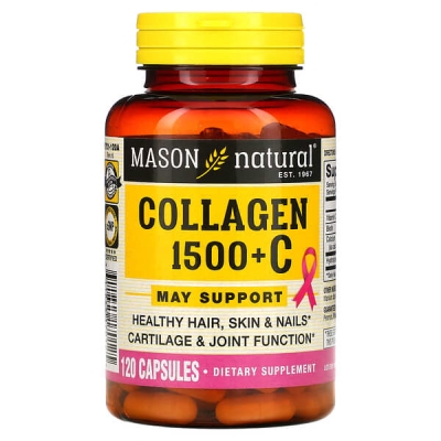 Коллаген с витамином C 1500 мг Mason Natural Collagen, 120 капсул
