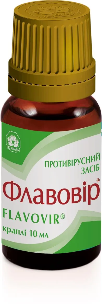Флавовір краплі по 10 мл у флак. з проб.-крап.