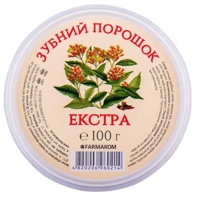 Зубной порошок Фармаком Экстра, 100 г