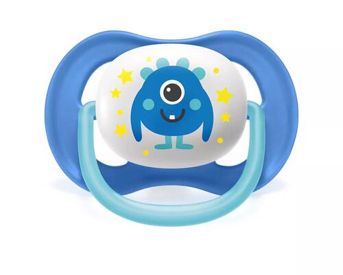 Пустышка силиконовая Philips Avent Ultra Air SCF080/10 ортодонтическая, 6-18 месяцев, 2 шт