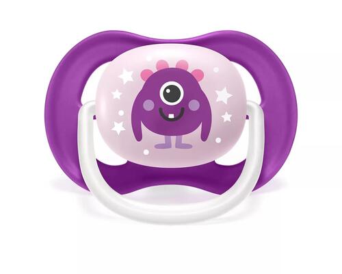 Пустышка силиконовая Philips Avent Ultra Air SCF080/10 ортодонтическая, 6-18 месяцев, 2 шт