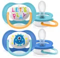 Пустушка силіконова Philips Avent Ultra Air SCF080/10 ортодонтична, 6-18 місяців, 2 шт