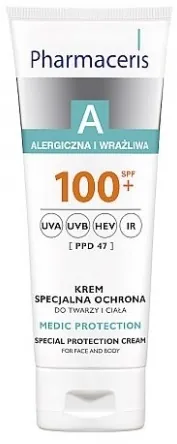 Крем для обличчя Pharmaceris A SPF100+ спеціального захисту, 75 мл
