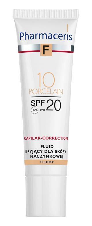 Флюїд для обличчя Pharmaceris F SPF20 коригуючий для куперозної шкіри тон 10, 30 мл