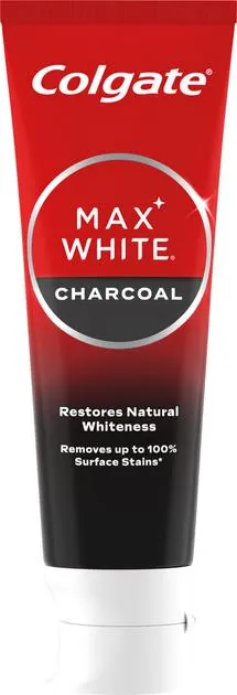 Зубна паста Colgate Max White Charcoal з деревним вугіллям, 75 мл