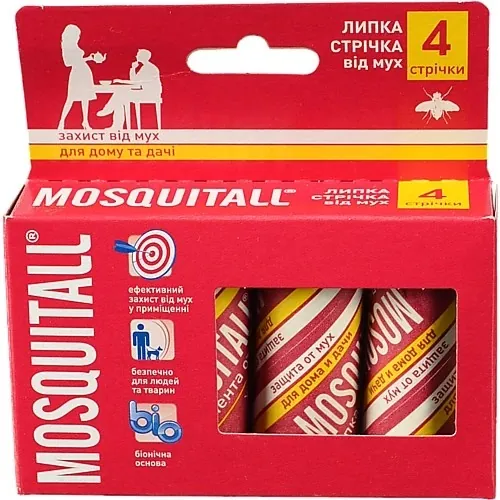 Стрічка Mosquitall липка від мух, 4 шт
