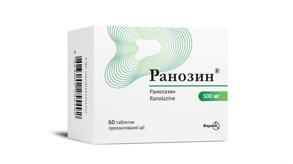 Ранозин таблетки прол./д. по 500 мг №60 (10х6)