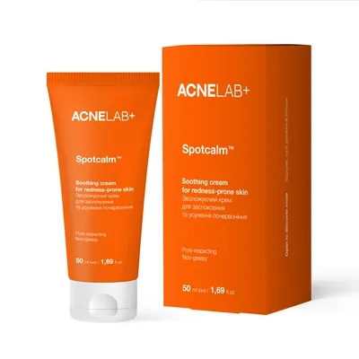 Крем для обличчя Acnelab+ Spotcalm Soothing зволожуючий для заспокоєння та усунення почервоніння, 50 мл