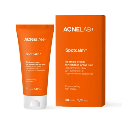 Крем для обличчя Acnelab+ Spotcalm Soothing зволожуючий для заспокоєння та усунення почервоніння, 50 мл