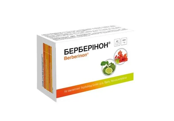 Берберінон капсули по 400 мг №40 (10х4)