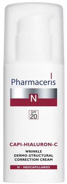 Крем для обличчя Pharmaceris N Capi-Hialuron-C SPF20 дермаструктуруючий коригуючий зморшки, 50 мл