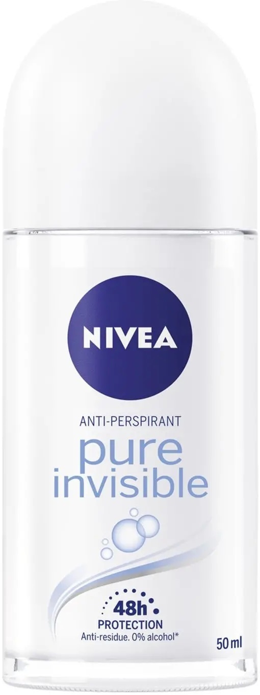 Дезодорант-антиперспирант шариковый Nivea Pue Invisible Невидимая защита 48h (82995), 50 мл