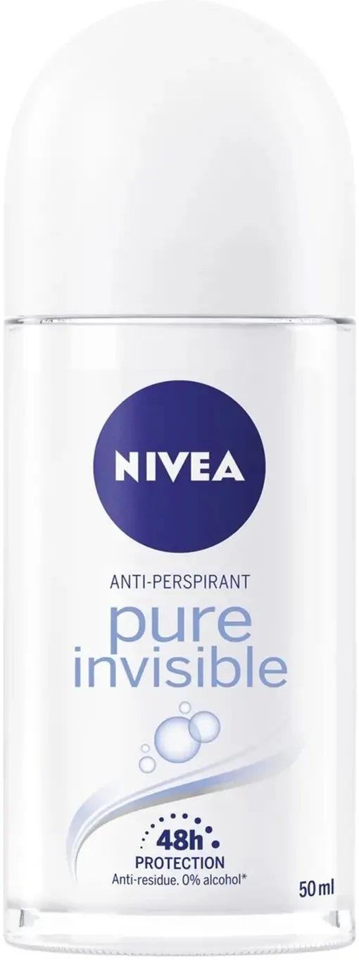 Дезодорант-антиперспірант кульковий Nivea Pue Invisible Невидимий захист 72h (88670), 50 мл