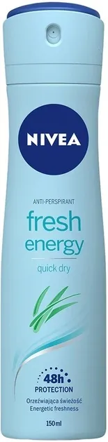 Дезодорант-антиперспірант спрей Nivea Fresh Energy Енергія свіжості 72h (83750), 150 мл