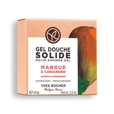 Гель для душу Yves Rocher Манго-Коріандр твердий брусок, 100 г