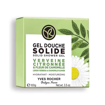 Гель для душу Yves Rocher Вербена та Ромашка твердий брусок, 100 г