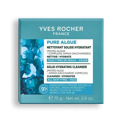 Засіб для вмивання Yves Rocher Pure Algue Зволожувальний твердий, 75 г