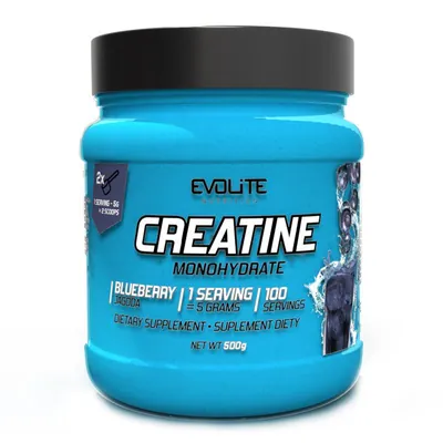 Креатин Evolite Nutrition Creatine Monohydrate чорниця, 500 г