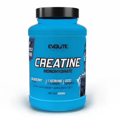 Креатин Evolite Nutrition Creatine Monohydrate чорниця, 1000 г