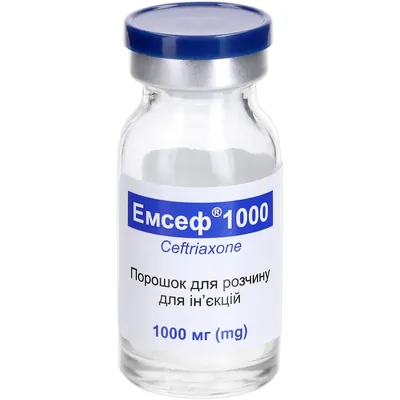 Емсеф 1000 порошок для р-ну д/ін. по 1000 мг №1 у флак.