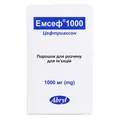 Емсеф 1000 порошок для р-ну д/ін. по 1000 мг №1 у флак.