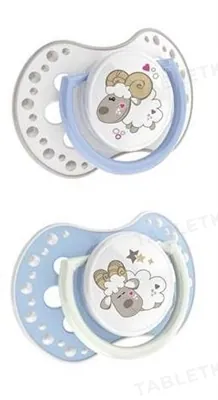 Пустушка силіконова Lovi Night & Day динамічна, 22/811boy, 6-18 місяців, 2 шт