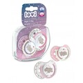 Пустышка силиконовая Lovi Night & Day динамическая, 22/811girl, 6-18 месяцев, 2 шт