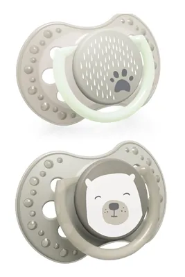 Пустушка силіконова Lovi Buddy bear динамічна, 22/864, 3-6 місяці, 2 шт