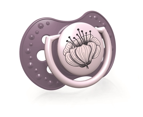 Пустышка силиконовая Lovi Botanic динамическая, 22/869girl, 0-3 месяца, 2 шт