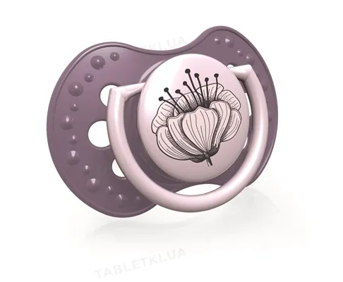 Пустушка силіконова Lovi Botanic динамічна, 22/869girl, 0-3 місяці, 2 шт