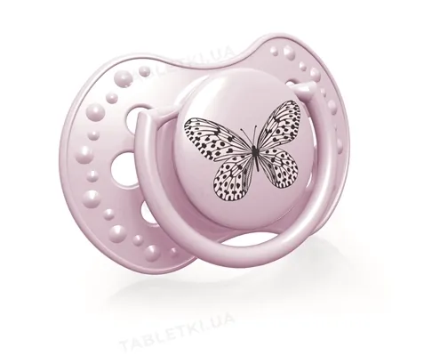 Пустушка силіконова Lovi Botanic динамічна, 22/869girl, 0-3 місяці, 2 шт