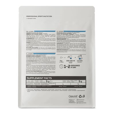Глютамин OstroVit L-Glutamine без вкуса, 500 г (пачка)