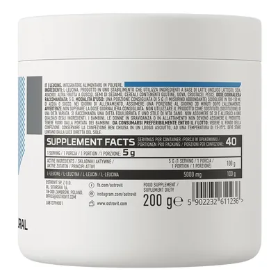 Лейцин OstroVit Leucine, 200 г