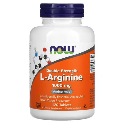 L-аргінін NOW L-Arginine 1000 мг таблетки №120