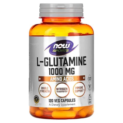 L-глютамін NOW Sports L-Glutamine 1000 мг вег. капсули №120