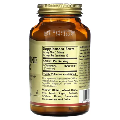 L-глютамін Solgar L-Glutamine 1000 мг таблетки №60