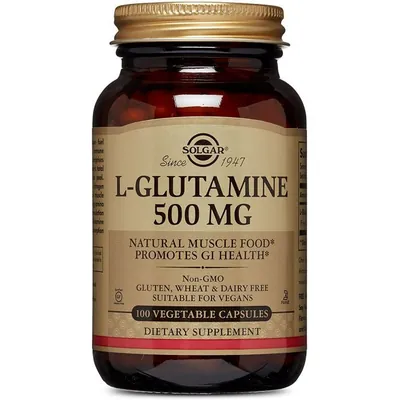 L-глютамін Solgar L-Glutamine 500 мг вег. капсули №100