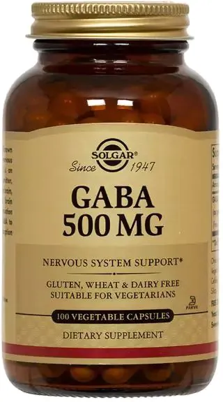 ГАМК (гамма-аміномасляна кислота) Solgar GABA 500 мг вег. капсули №100