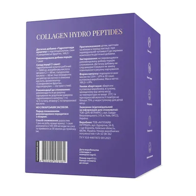 Гідропептиди колагену My Nutri Week Collagen Hydro Peptides з підсолоджувачем Скандинавські фрукти, 30 саше