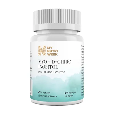 Міо + D-хіро інозитол My Nutri Week Myo-D Chiro Inositol, 60 ?апсул