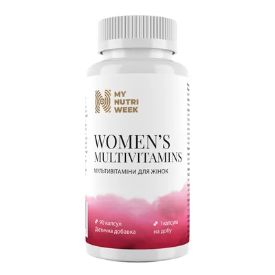 Мультивітаміни для жінок My Nutri Week Women’s Multivitamin, 90 капсул