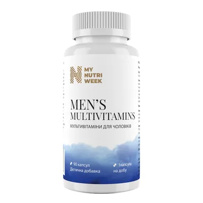 Мультивітаміни для чоловіків My Nutri Week Men’s Multivitamin, 90 капсул