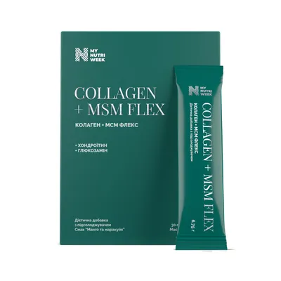 Колаген + MСM Флекс My Nutri Week Collagen + MSM Flex, 30 саше