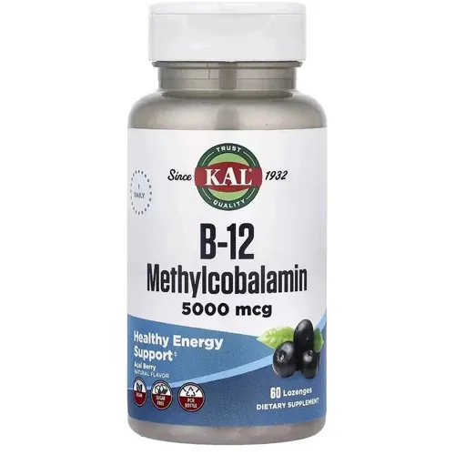 Вітамін В12 KAL B12 Methylcobalamin 5000 мкг, 60 льодяників